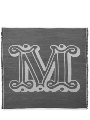 Max Mara   Doroty maxi monogram jacquard silk scarf 