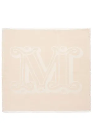 Max Mara   Doroty maxi monogram jacquard silk scarf 