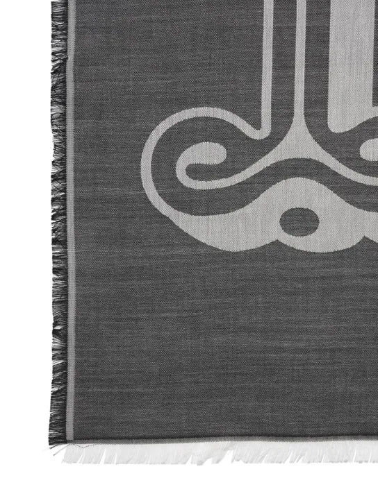 Max Mara   Doroty maxi monogram jacquard silk scarf 
