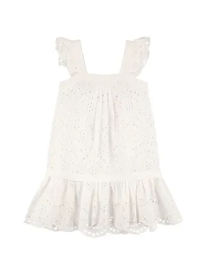 MAX&amp;Co.   Cotton eyelet lace dress w/ ruffles 