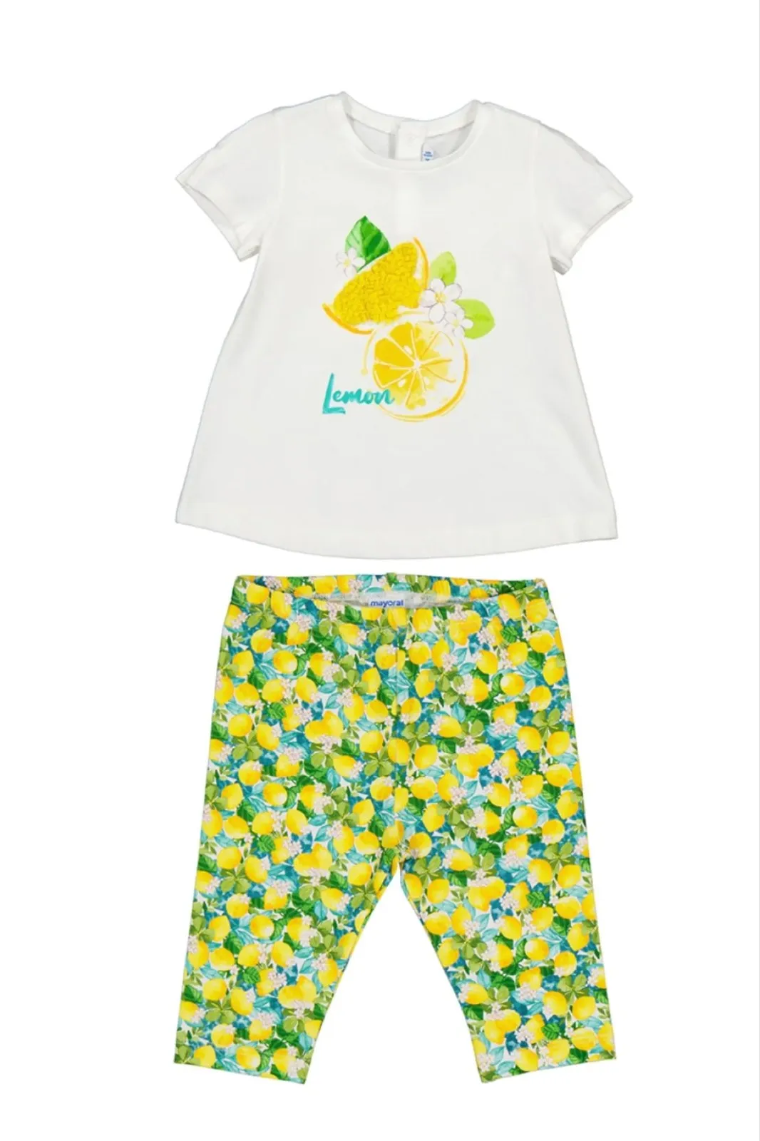 Mayoral Baby & Toddler Girls Eco-Friends Lemon Shirt & Leggings