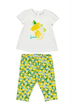 Mayoral Baby & Toddler Girls Eco-Friends Lemon Shirt & Leggings