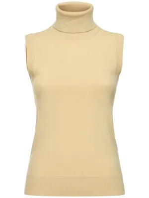 Michael Kors Collection   Cashmere turtleneck vest 