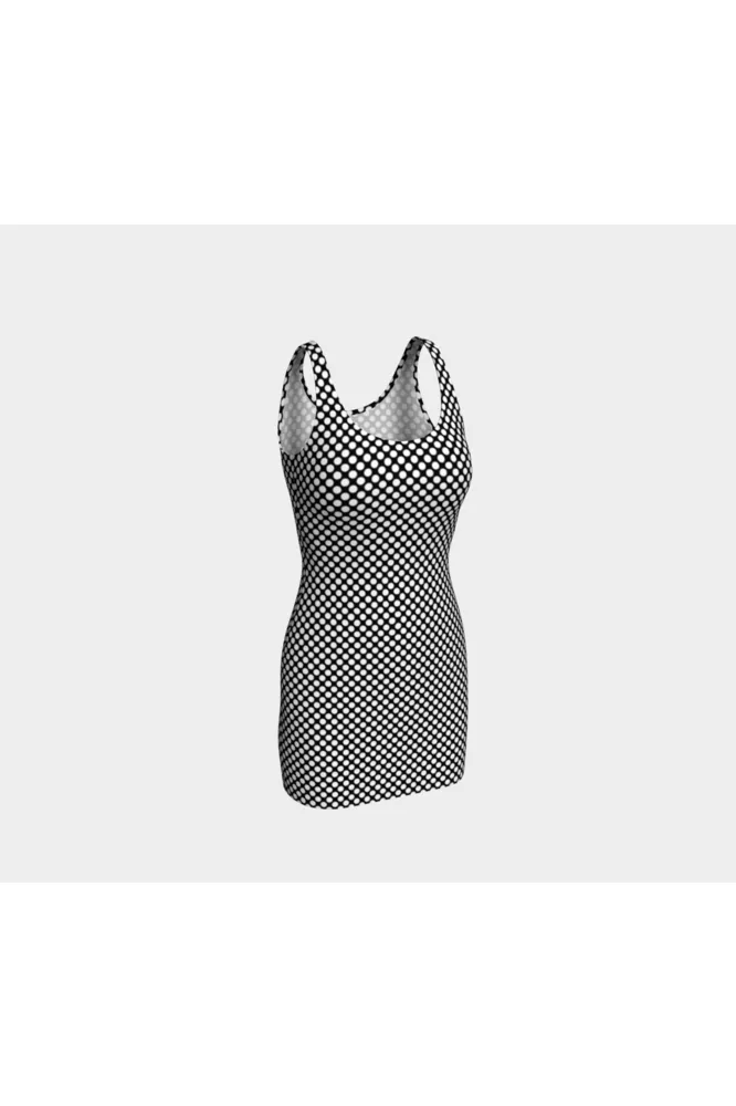 Micro Polka Dots Bodycon Dress