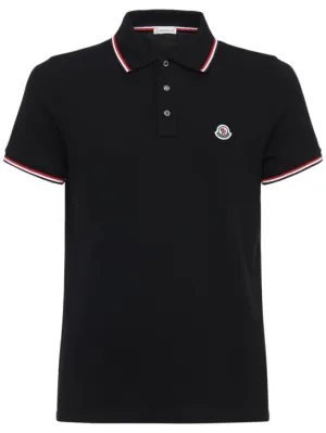 Moncler   Cotton piquet polo shirt 