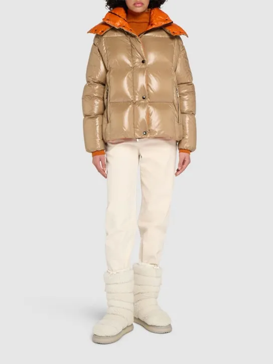 Moncler   Parana nylon laqué down jacket 