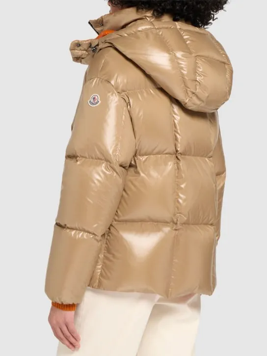 Moncler   Parana nylon laqué down jacket 