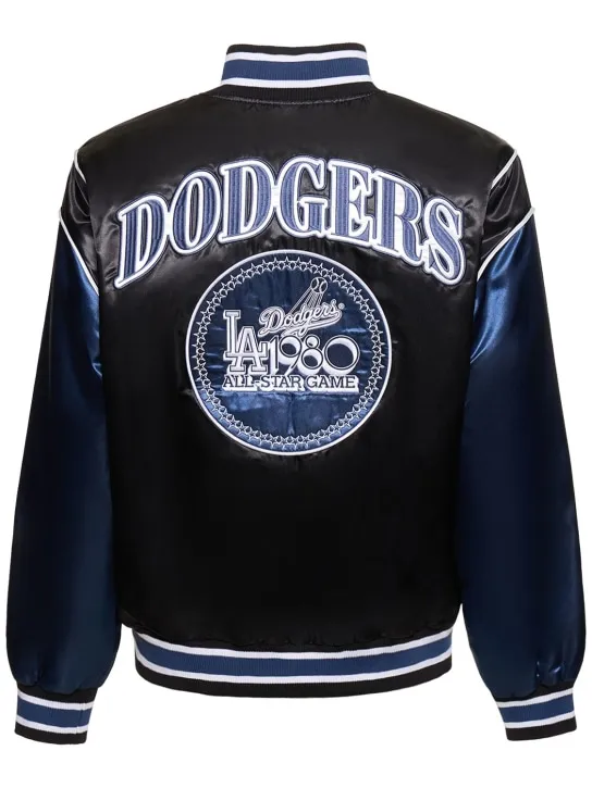 New Era   MLB LA Dodgers satin varsity jacket 