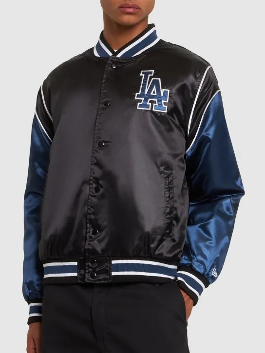 New Era   MLB LA Dodgers satin varsity jacket 