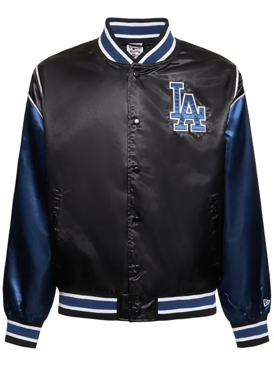 New Era   MLB LA Dodgers satin varsity jacket 