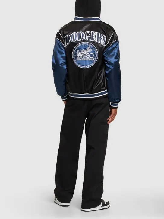 New Era   MLB LA Dodgers satin varsity jacket 
