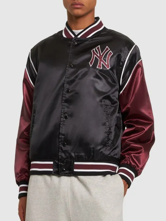 New Era   MLB NY Yankees satin varsity jacket 