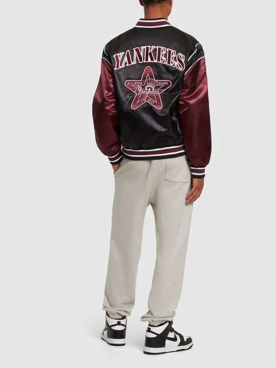 New Era   MLB NY Yankees satin varsity jacket 