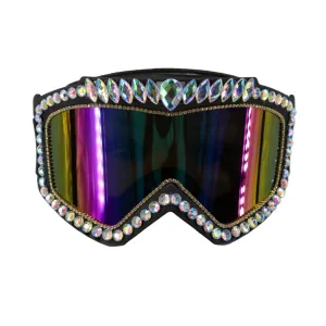 Oversized Crystal Trim Goggles