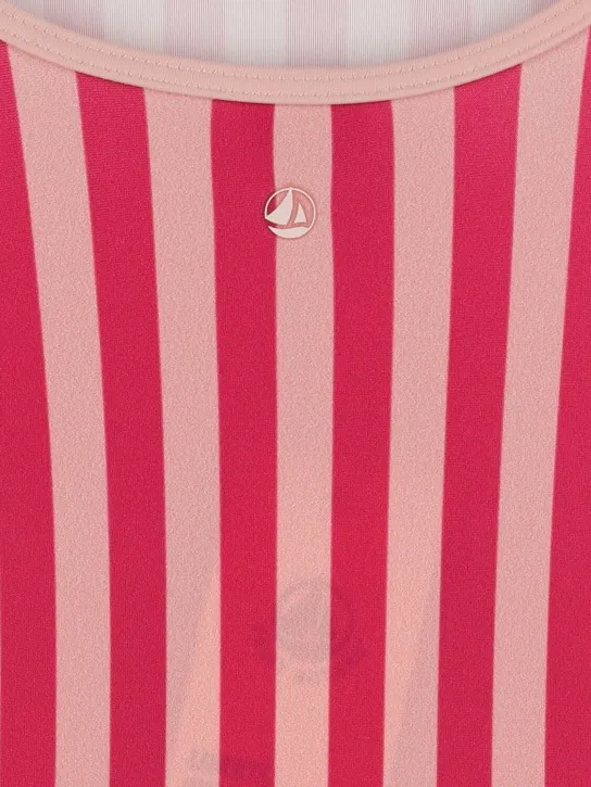 Petit Bateau   Striped tech one-piece swimsuit 