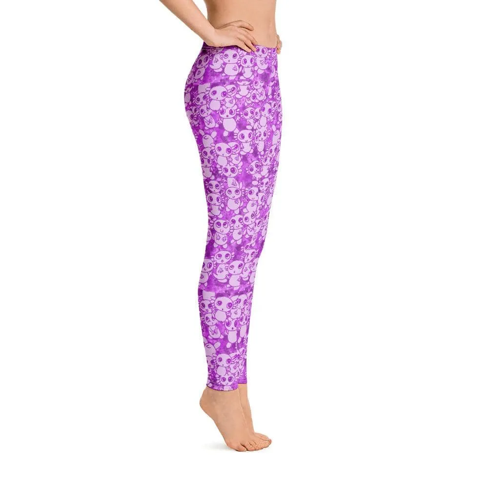 Pink Party Axolitl Leggings