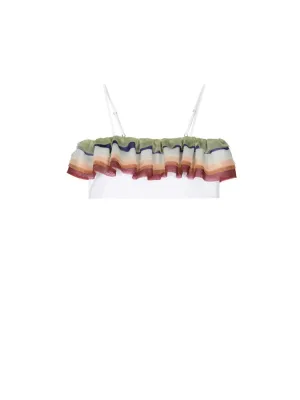 Ruffle Bandeau Top