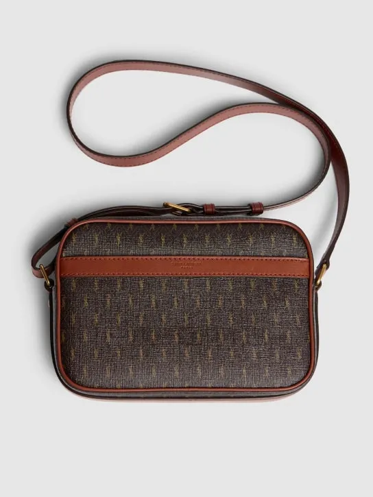 Saint Laurent   Vintage monogram coated camera bag 