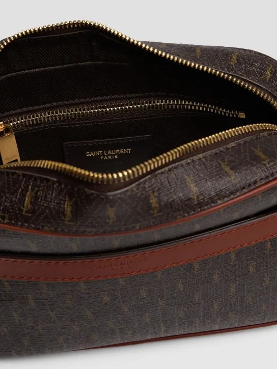 Saint Laurent   Vintage monogram coated camera bag 