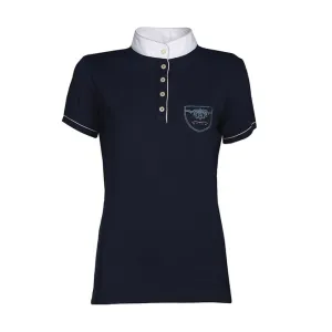 SHORT SLEEVED COMPETITION POLO WITH CONTRASTING TRIM ANIMO Women Blue
