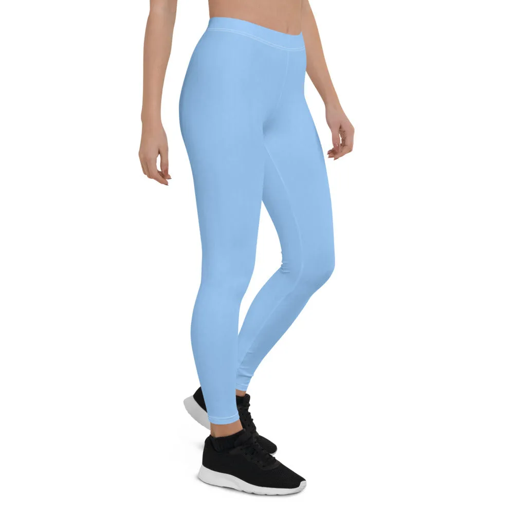 Sky Blue Low Waist Leggings