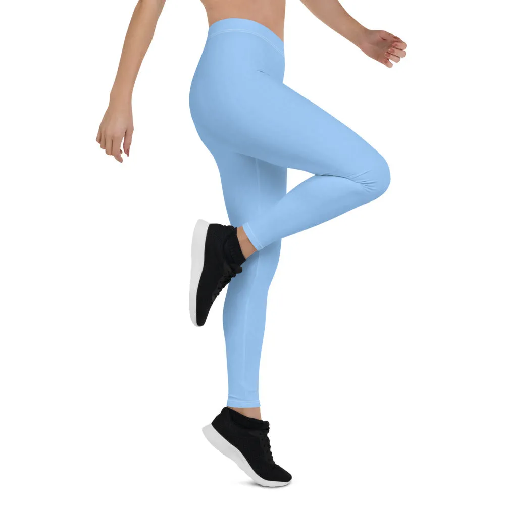 Sky Blue Low Waist Leggings