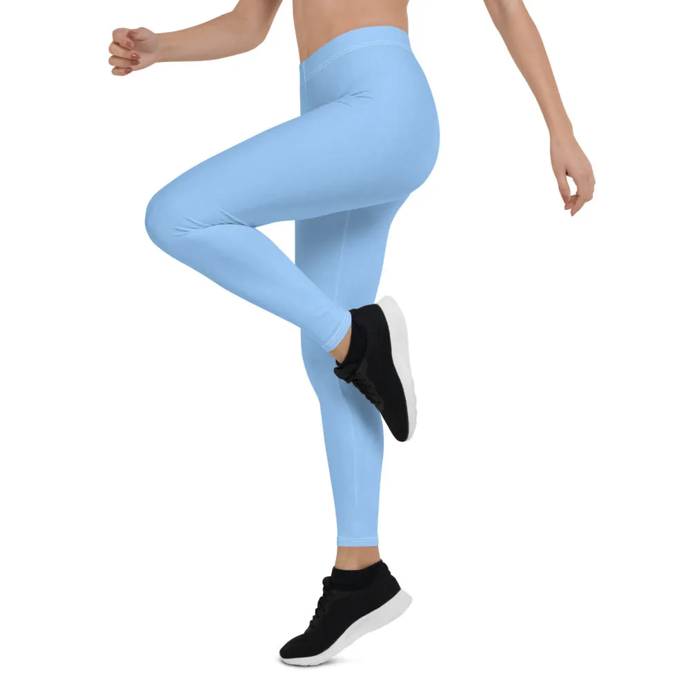 Sky Blue Low Waist Leggings