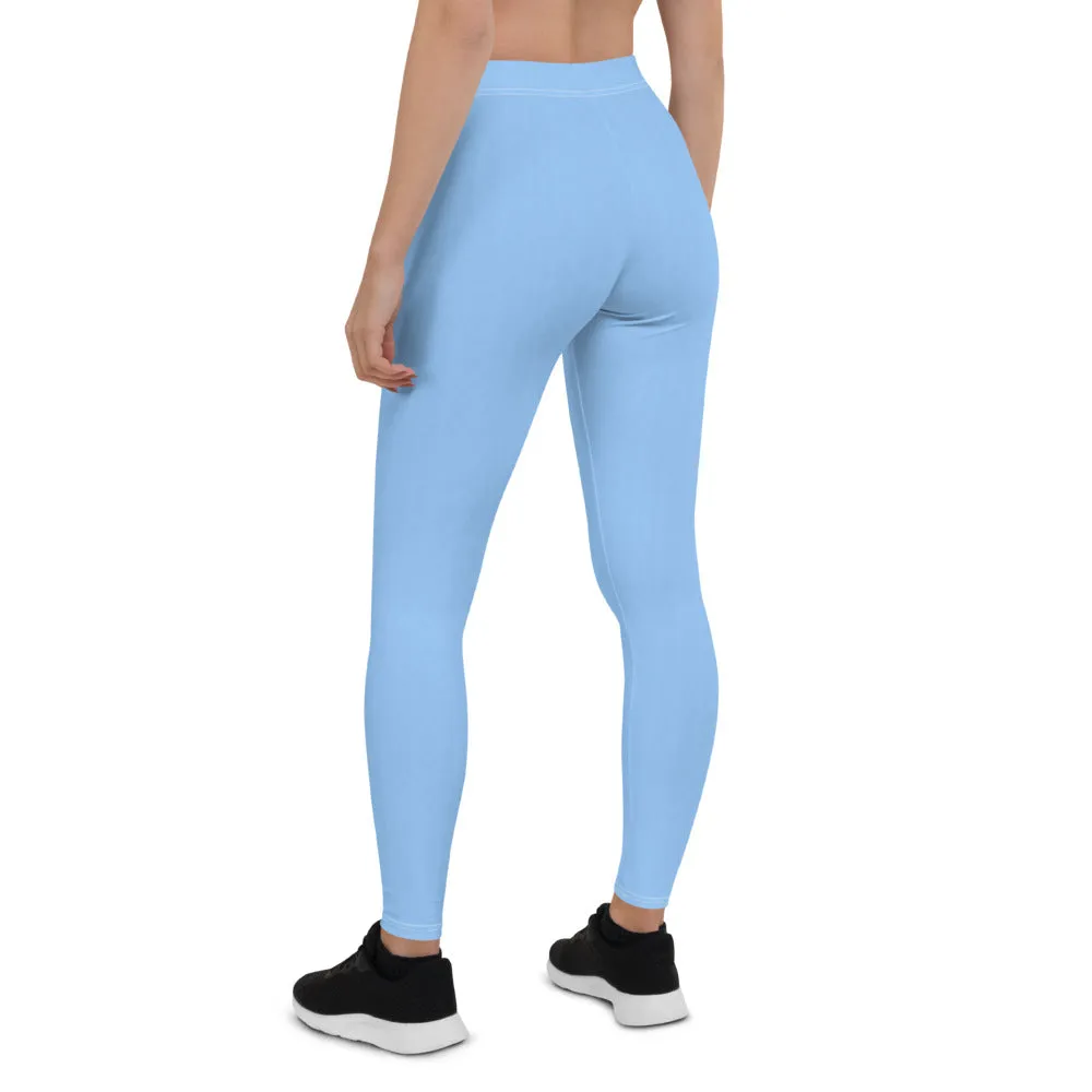 Sky Blue Low Waist Leggings