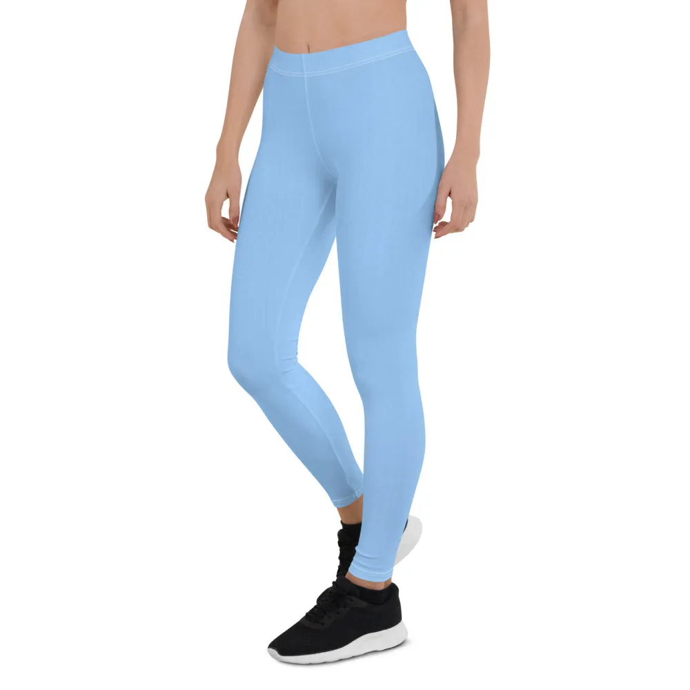 Sky Blue Low Waist Leggings