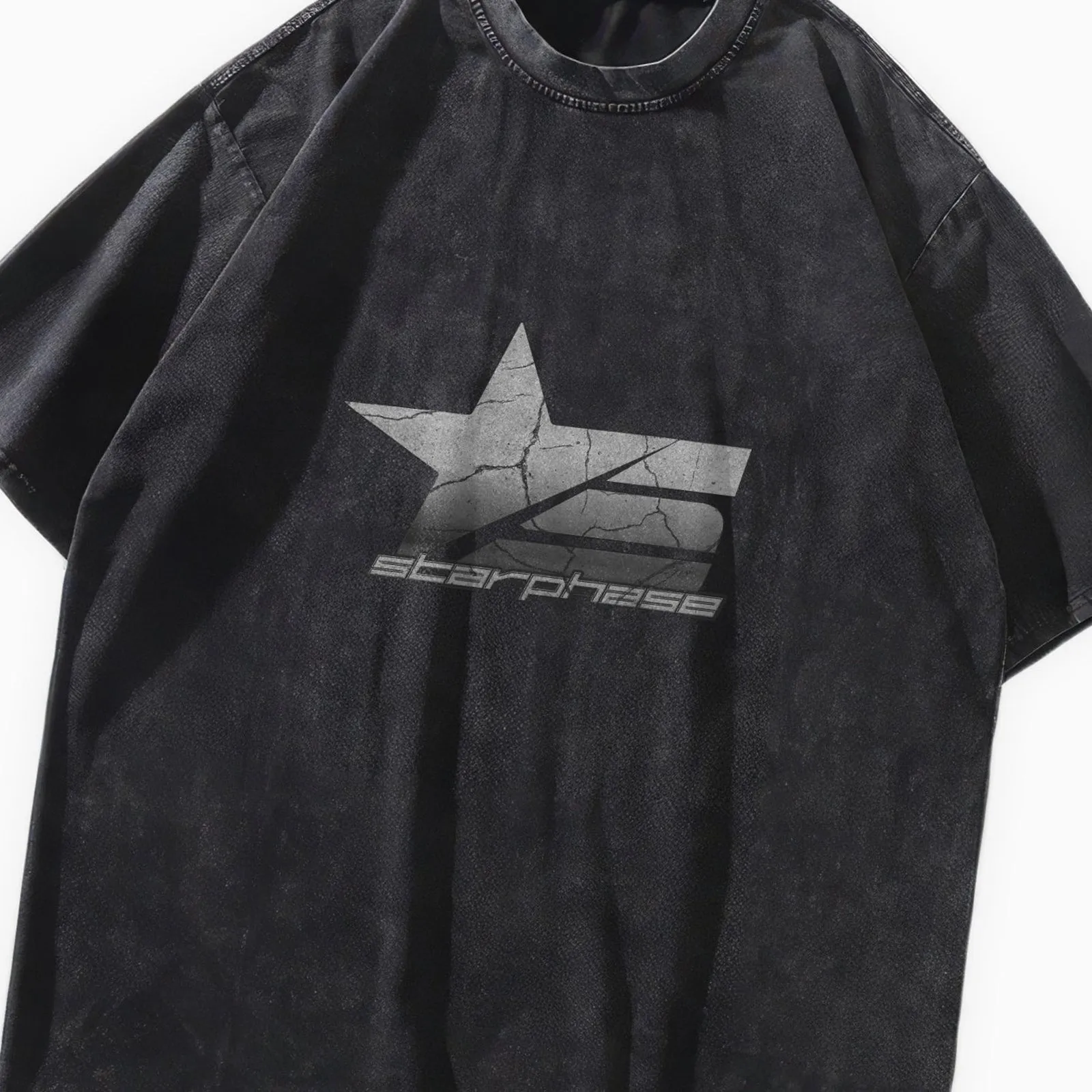 SP Logo Oversized Washed Graphic T-Shirt