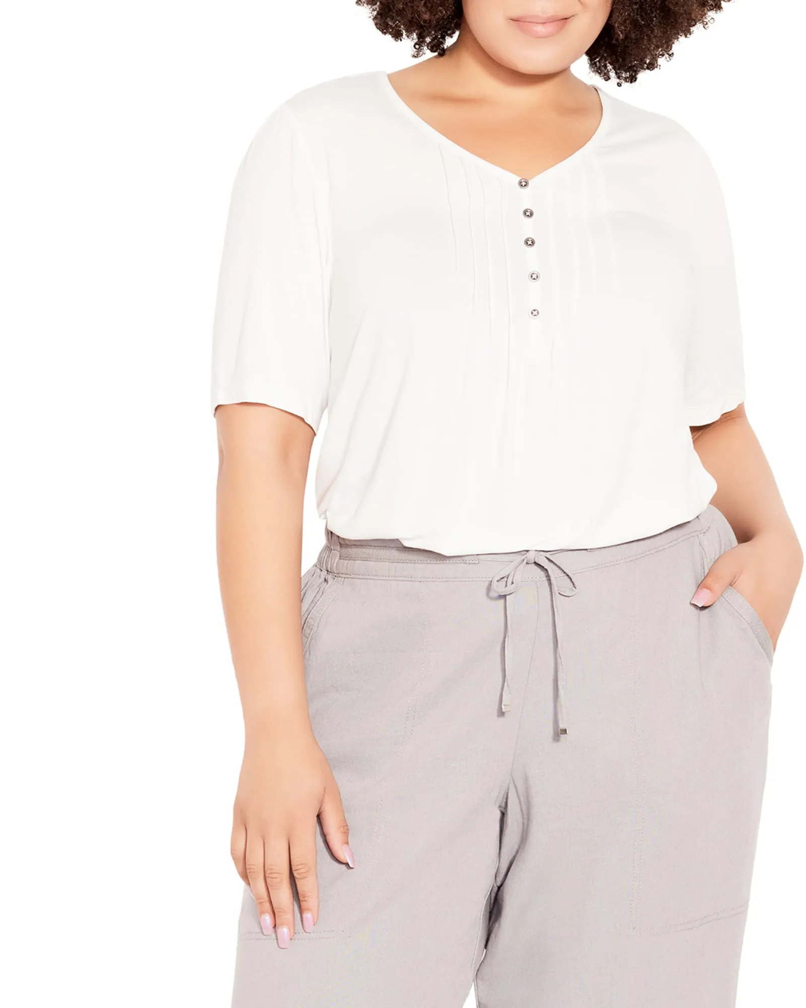 Sydney Cropped Linen Pant | Grey