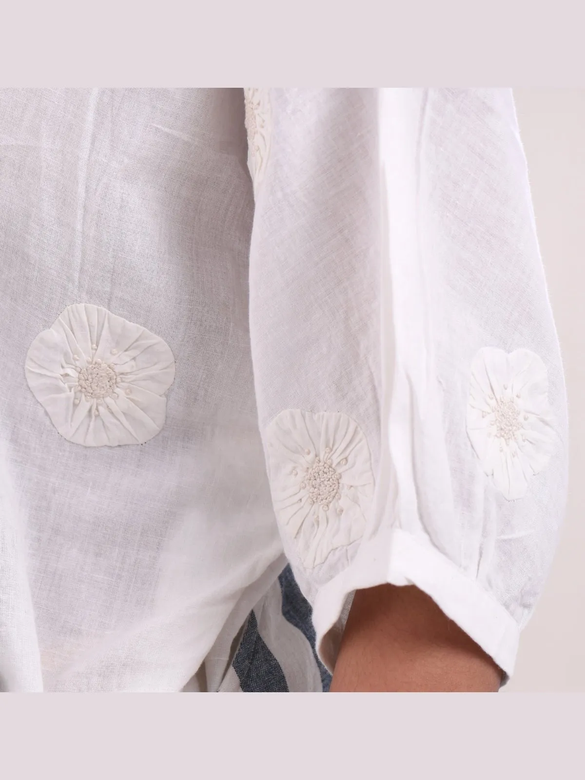 Tatha Hand Appliqued Kimono Shirt