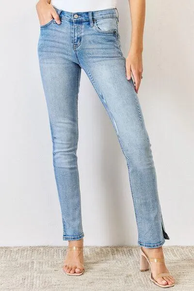 Tisha Kancan Mid Rise Bootcut Jeans