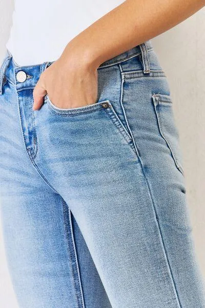 Tisha Kancan Mid Rise Bootcut Jeans