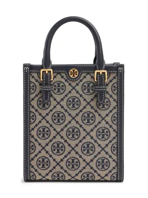 Tory Burch   Mini N/S T Monogram jacquard bag 