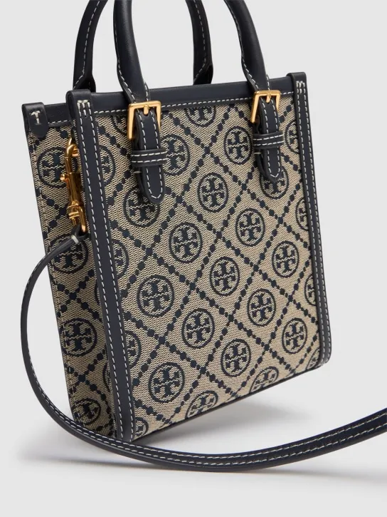 Tory Burch   Mini N/S T Monogram jacquard bag 