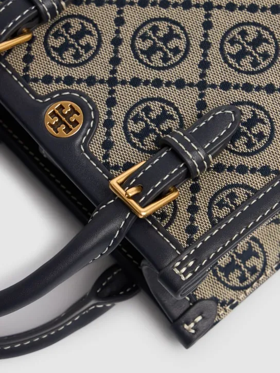 Tory Burch   Mini N/S T Monogram jacquard bag 