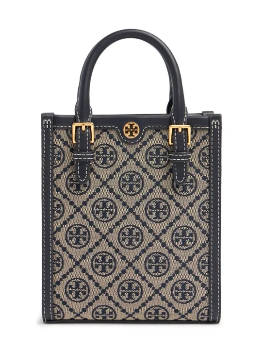 Tory Burch   Mini N/S T Monogram jacquard bag 