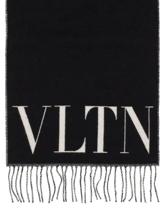 Valentino Garavani   VLTN cashmere &amp; wool scarf 