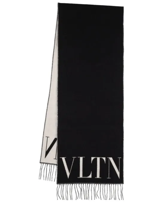Valentino Garavani   VLTN cashmere &amp; wool scarf 