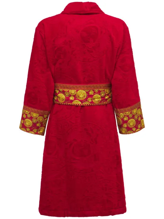 Versace   Jaq Medusa cotton bathrobe 