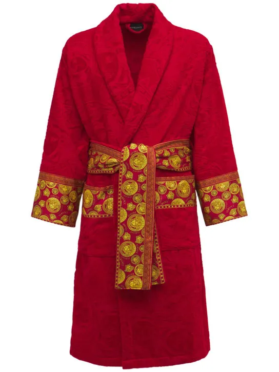 Versace   Jaq Medusa cotton bathrobe 