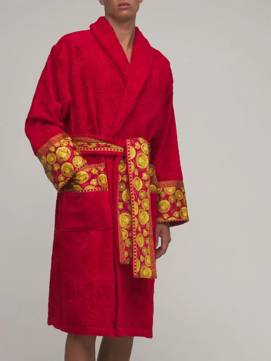 Versace   Jaq Medusa cotton bathrobe 
