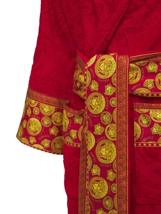 Versace   Jaq Medusa cotton bathrobe 