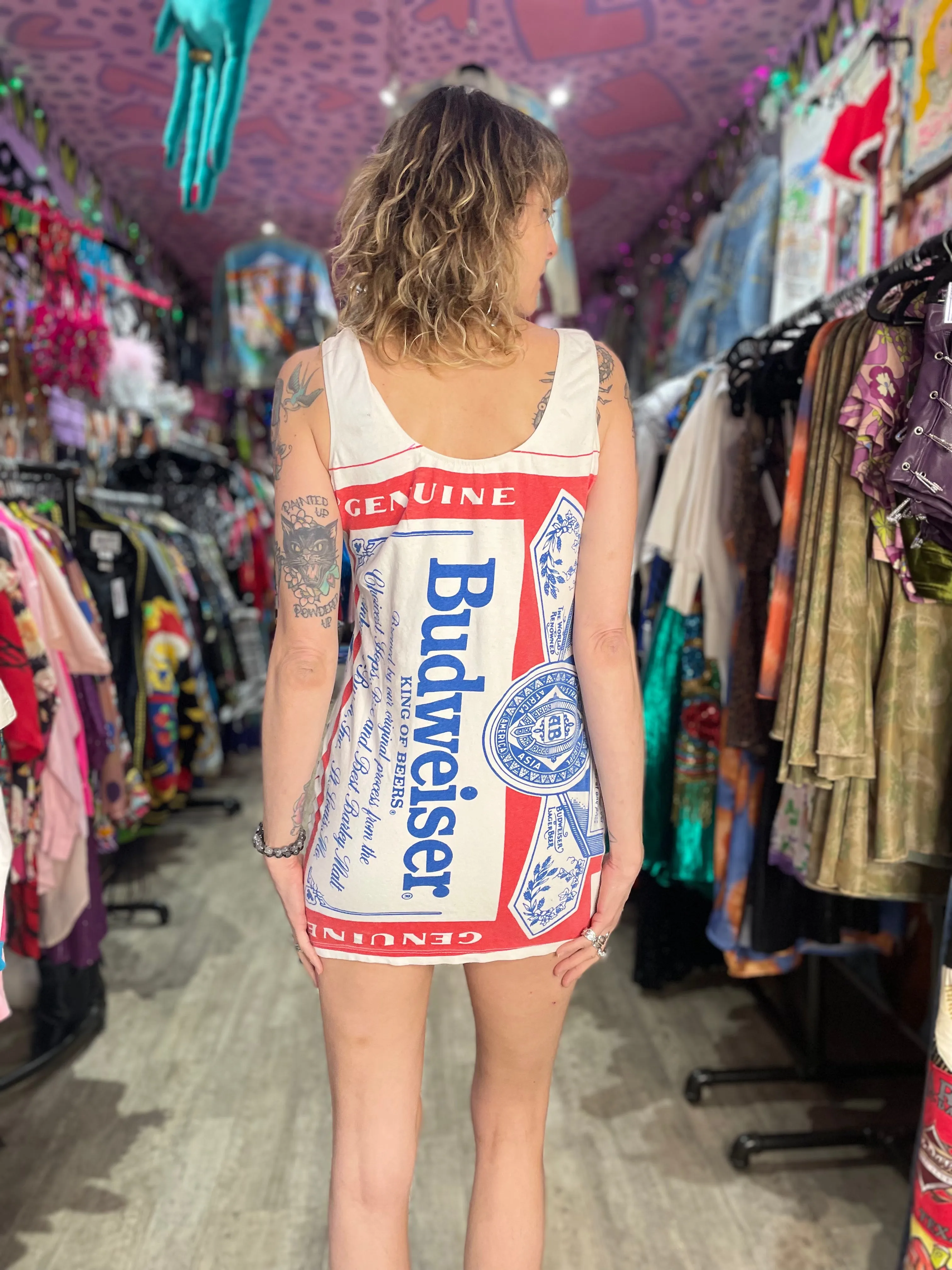 Vintage 80’s Stretch Beer minidress