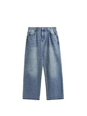 Washed Denim Jeans