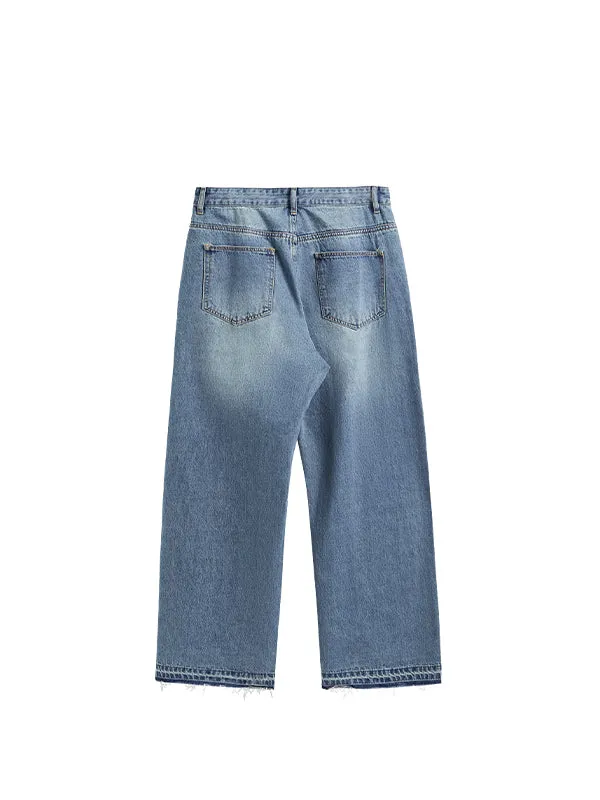 Washed Denim Jeans