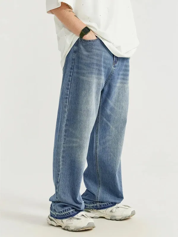 Washed Denim Jeans