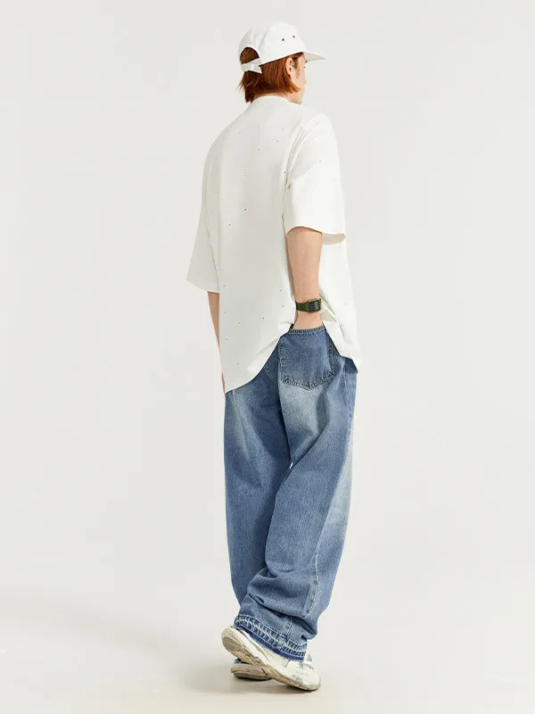 Washed Denim Jeans