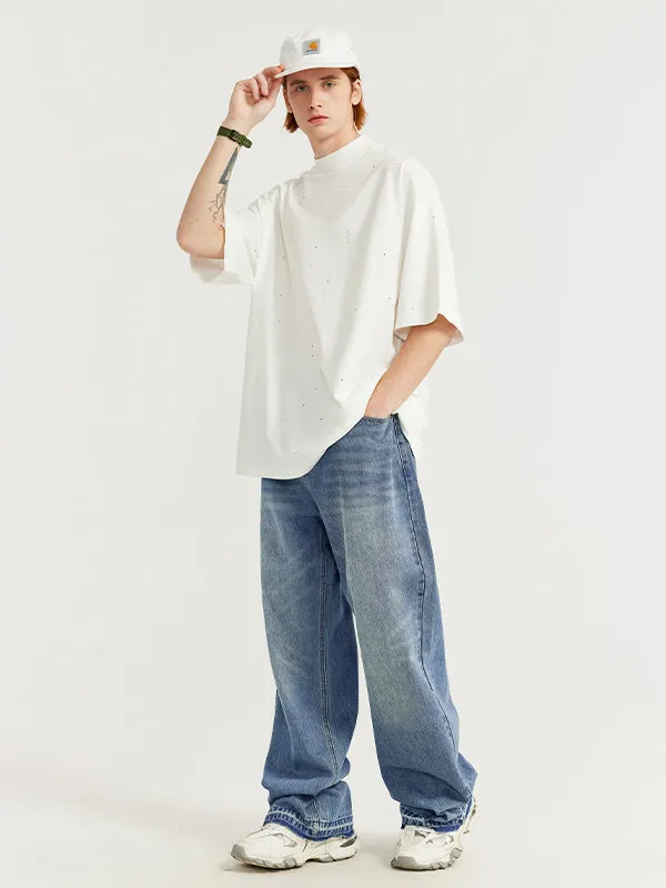 Washed Denim Jeans